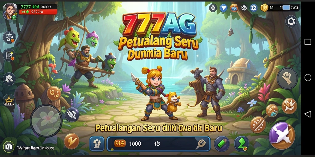 Screenshot gameplay 777AG menampilkan petualangan seru dan lingkungan menakjubkan.