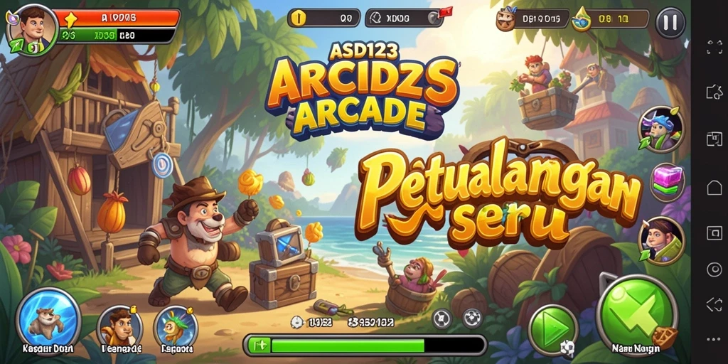Screenshot gameplay unik dari ASD123 dengan efek visual menawan.