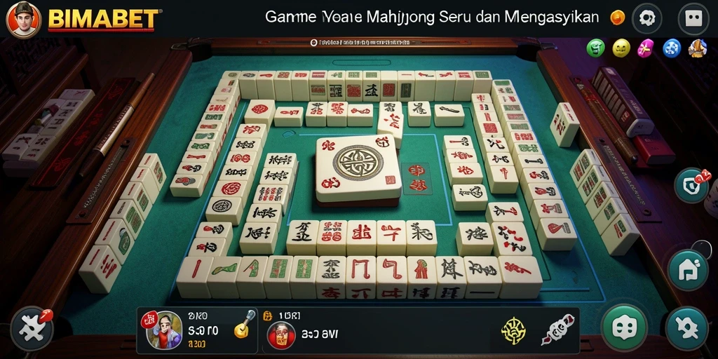 Screenshot gameplay BIMABET menampilkan aksi permainan Mahjong yang mendebarkan.