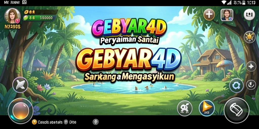 Tampilan menarik dari gameplay GEBYAR4D yang penuh warna.