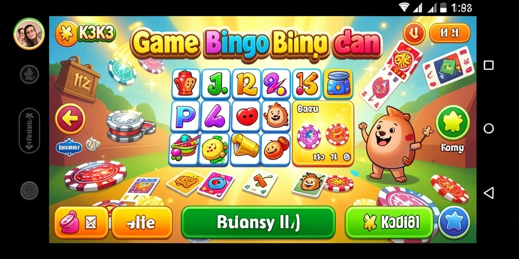 Screenshot gameplay K3K3 menunjukkan pengalaman seru bermain Bingo.