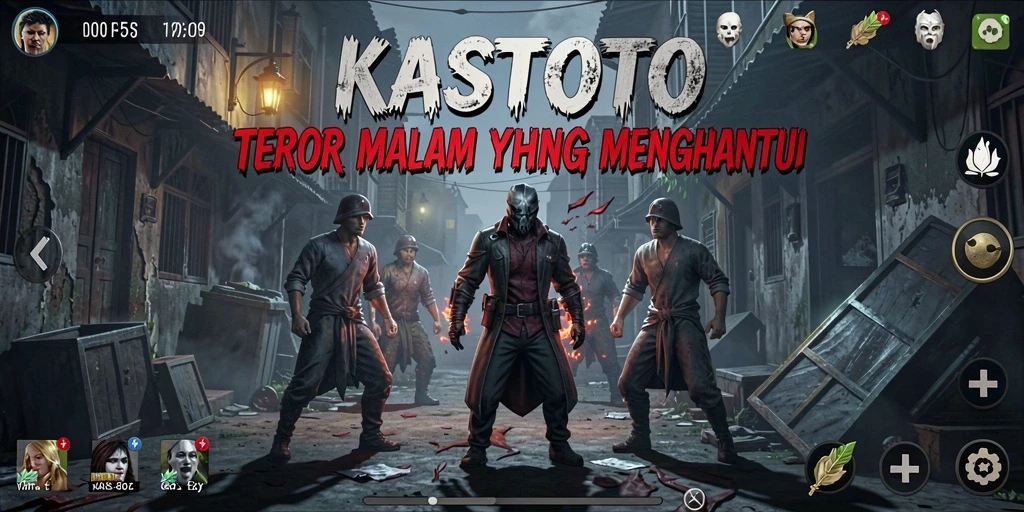 Gameplay menakutkan di KASTOTO dengan suasana mencekam.