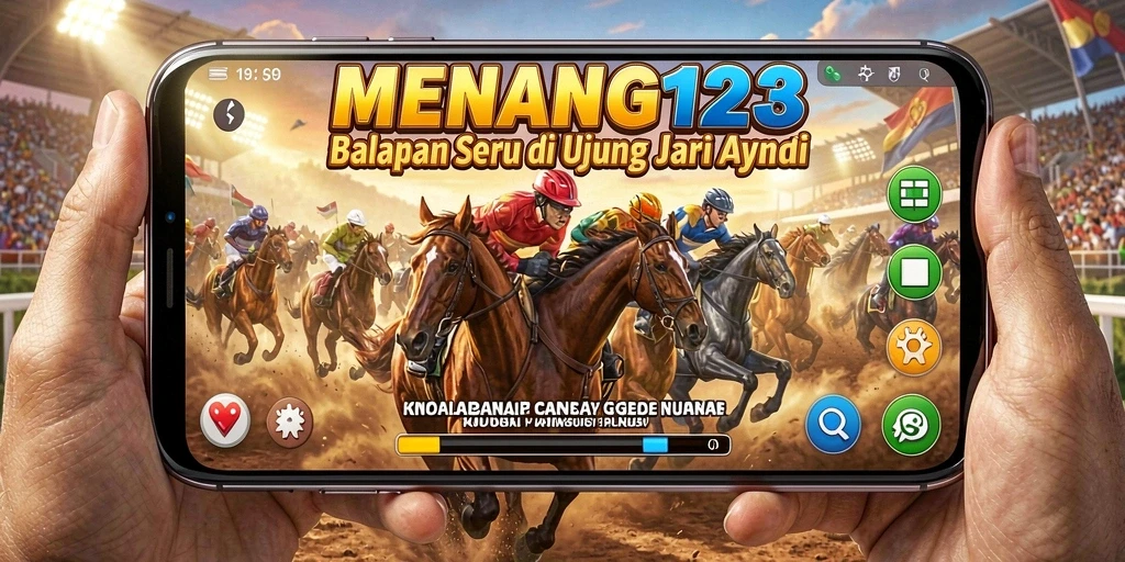 Tampilan gameplay yang mendebarkan dari MENANG123 saat balapan.