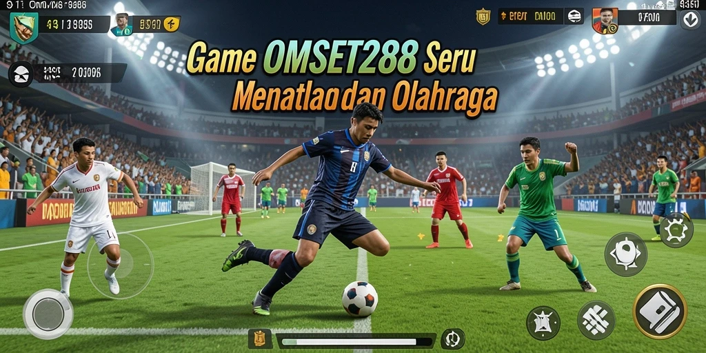 Gameplay seru dalam OMSET288 menampilkan aksi olahraga yang mendebarkan.