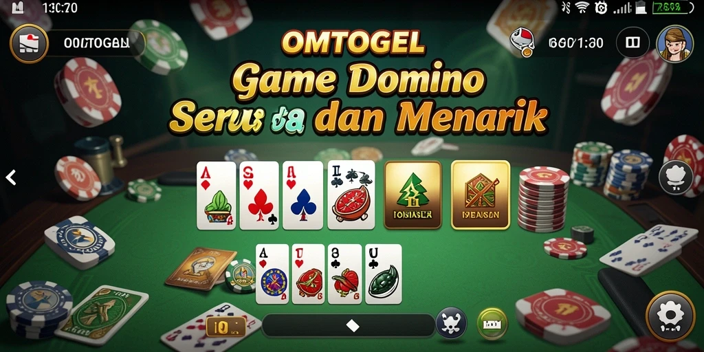 Screenshot gameplay OMTOGEL yang menampilkan keseruan bermain Domino.