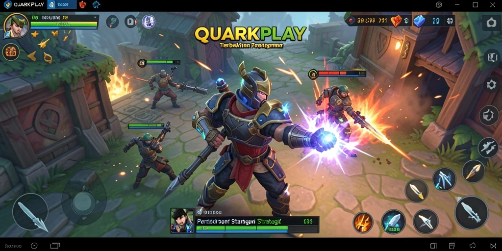 Tampilan gameplay <strong>QUARKPLAY</strong> yang mendebarkan dan strategis.