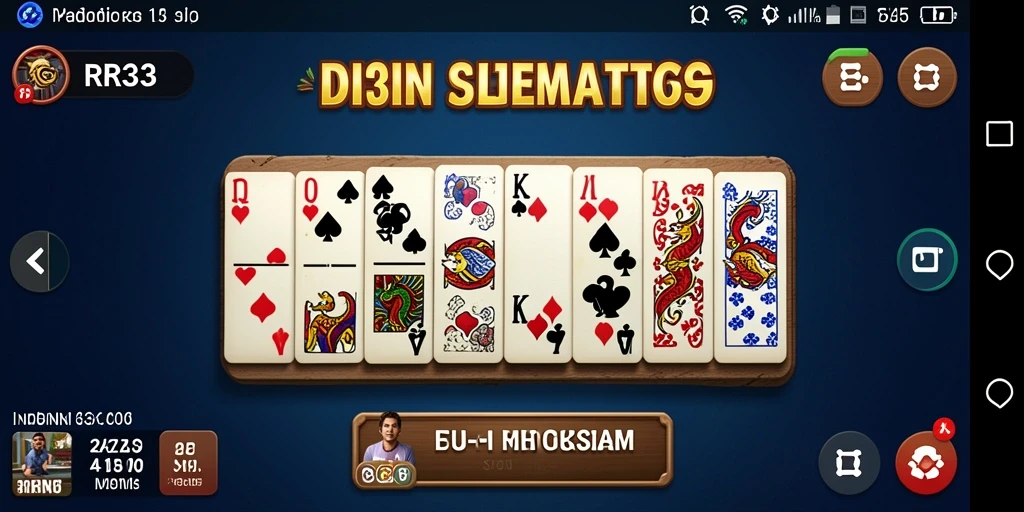 Screenshot gameplay RR33, menampilkan keseruan permainan Domino.