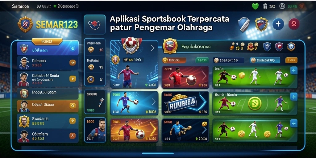 Tampilan gameplay SEMAR123 menampilkan taruhan olahraga yang seru dan interaktif.