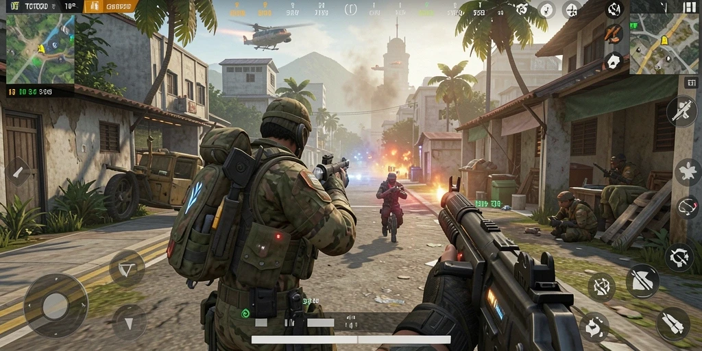 Screenshot utama TOTO20 menampilkan aksi mendebarkan dalam gameplay TPS.