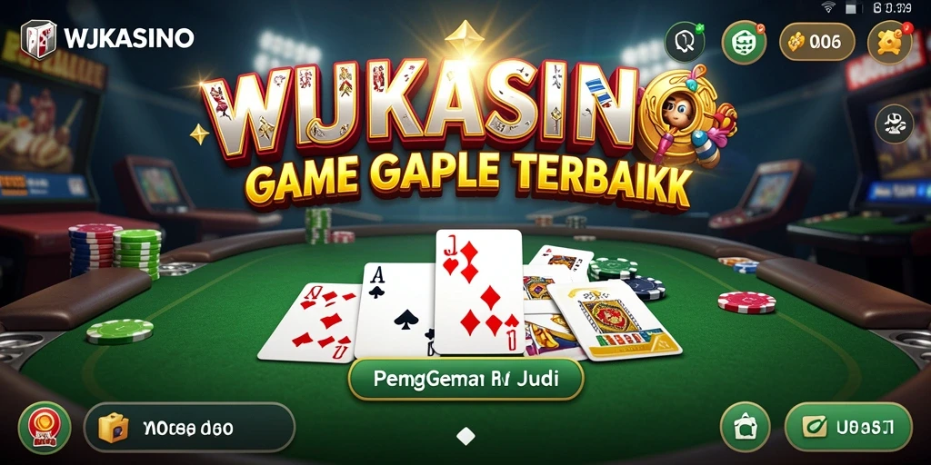 Tampilan gameplay WJKASINO yang menarik saat bermain Gaple.