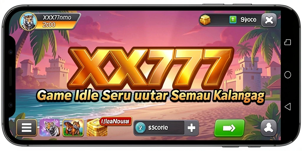 Screeshot utama XXX777 menampilkan aksi gameplay Idle yang menarik.